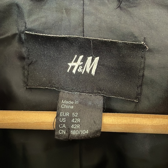 Men’s black velour military jacket - Picture 3 of 5